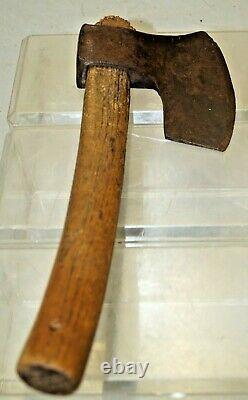 Antique 1800s Ship Builders Hewing Hand Axe With Mark Carpentry Woodworking Tool