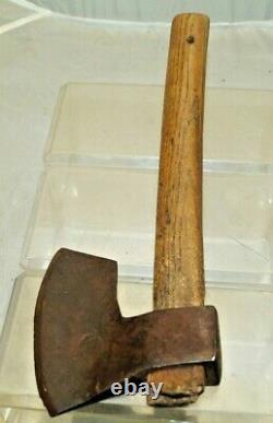 Antique 1800s Ship Builders Hewing Hand Axe With Mark Carpentry Woodworking Tool