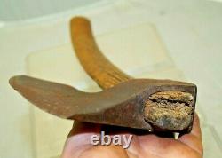 Antique 1800s Ship Builders Hewing Hand Axe With Mark Carpentry Woodworking Tool