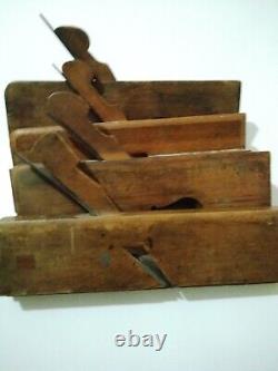 Antique 1800s Wooden Carppenter's Woodworking Moulding Plane tools