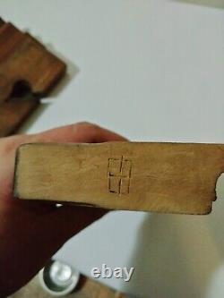 Antique 1800s Wooden Carppenter's Woodworking Moulding Plane tools