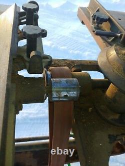 Antique 1923 Hutchinson Woodworking Beaver Machine Saw Drill Jointer belt drive