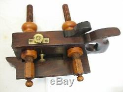 Antique A. Howland & Co NY Rosewood Screw Arm Plow Plane Woodworking Tool