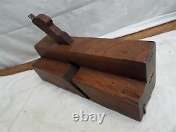 Antique Atkin Woodworking Complex Moulding Plane Wood Tool Quirked Ogee Molding