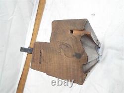 Antique Atkin Woodworking Complex Moulding Plane Wood Tool Quirked Ogee Molding