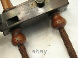 Antique Auburn Tool Co NY Rosewood Screw Arm Plow Plane Woodworking