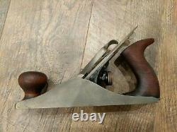 Antique Bailey Corrugated Bottom Wood Plane No. 4 Woodworking Tools Stanley