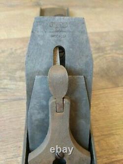 Antique Bed Rock Stanley Corrugated Bottom Plane No. 608 Woodworking Tools 24