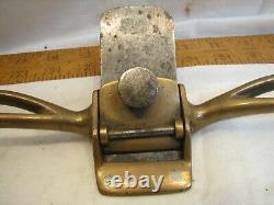 Antique Brass or Gun Metal Scraper Plane Shave Draw Knife Wood Working Tool