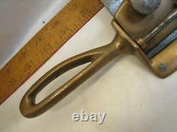 Antique Brass or Gun Metal Scraper Plane Shave Draw Knife Wood Working Tool