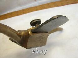 Antique Brass or Gun Metal Scraper Plane Shave Draw Knife Wood Working Tool