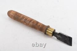 Antique Bucks Brothers 1'' Chisel Gouge Cast Steel Wood Working Tool USER V64