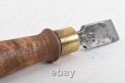 Antique Bucks Brothers 1'' Chisel Gouge Cast Steel Wood Working Tool USER V64