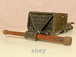 Antique C. A. Herriman #7 under-bench mount woodworker's vise (quick-release)