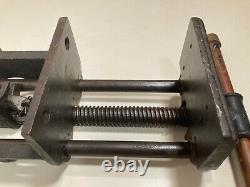 Antique C. A. Herriman #7 under-bench mount woodworker's vise (quick-release)