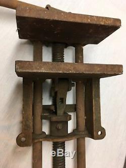 Antique C. A Herriman No 8 Quick Release Bench Vise Woodworking Rare Vintage 1903