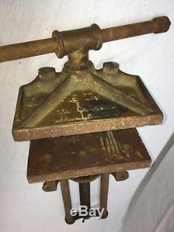 Antique C. A Herriman No 8 Quick Release Bench Vise Woodworking Rare Vintage 1903