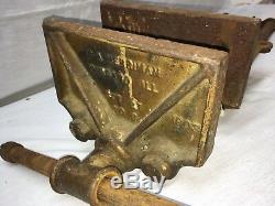 Antique C. A Herriman No 8 Quick Release Bench Vise Woodworking Rare Vintage 1903