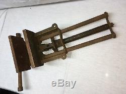 Antique C. A Herriman No 8 Quick Release Bench Vise Woodworking Rare Vintage 1903