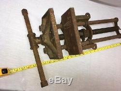 Antique C. A Herriman No 8 Quick Release Bench Vise Woodworking Rare Vintage 1903