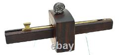 Antique Carpenter Scribe Marking Gauge Vintage Wood Working Tool Wood Brass