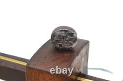 Antique Carpenter Scribe Marking Gauge Vintage Wood Working Tool Wood Brass
