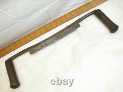 Antique D. R. Barton Hand Forged Draw Knife Shave Woodworking Carpenter's Tool 9