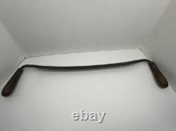 Antique Draw Knife Curved Woodworking Hand Tool Early Carpentry 25 With18 Blade