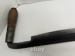 Antique Draw Knife Curved Woodworking Hand Tool Early Carpentry 25 With18 Blade