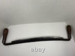 Antique Draw Knife Curved Woodworking Hand Tool Early Carpentry 25 With18 Blade