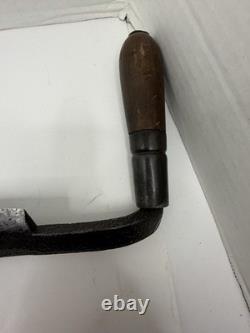 Antique Draw Knife Curved Woodworking Hand Tool Early Carpentry 25 With18 Blade