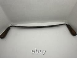 Antique Draw Knife Curved Woodworking Hand Tool Early Carpentry 25 With18 Blade