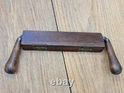 Antique Drawknife With Original Wooden Case Woodworking