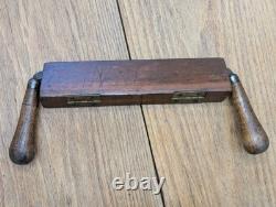 Antique Drawknife With Original Wooden Case Woodworking