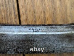 Antique Drawknife With Original Wooden Case Woodworking
