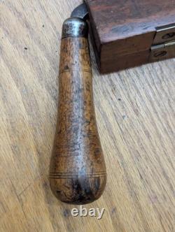 Antique Drawknife With Original Wooden Case Woodworking