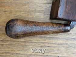 Antique Drawknife With Original Wooden Case Woodworking