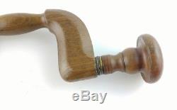 Antique Ellinghaus Primitive Wooden Brace Woodworking Tool Drill #26
