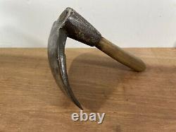 Antique French Bowl Carving Adze Axe Woodwork Tool