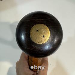 Antique G. Buck London Brass Plated Wood Bit Brace Drill Vintage Sheffield Style