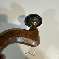 Antique G. Buck London Brass Plated Wood Bit Brace Drill Vintage Sheffield Style Antique G. Buck London Brass Plated Wood Bit Brace Drill Vintage Sheffield Style