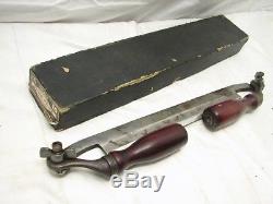 Antique Greenlee Folding Handle Draw Knife withBox Shave Woodworking Tool 10