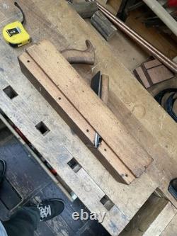 Antique Griffin's 18 Wooden skew sharp Badger Plane Vintage Woodworking Tool