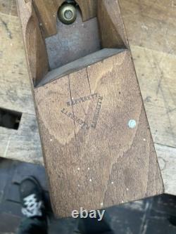 Antique Griffin's 18 Wooden skew sharp Badger Plane Vintage Woodworking Tool