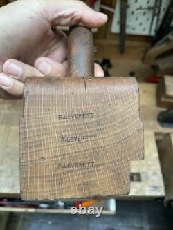 Antique Griffin's 18 Wooden skew sharp Badger Plane Vintage Woodworking Tool