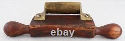 Antique Hand Carved Leaves Primitive Wood Plane Woodworking Carpentry Tool W. T. W