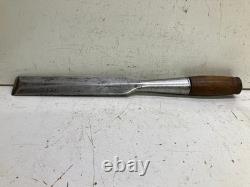 Antique Hibbard Spencer Timber Framing Woodworking Diamond Back Chisel 1 3/8