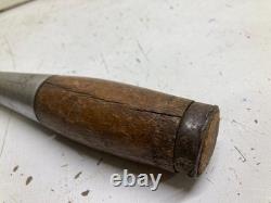 Antique Hibbard Spencer Timber Framing Woodworking Diamond Back Chisel 1 3/8