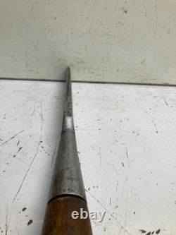 Antique Hibbard Spencer Timber Framing Woodworking Diamond Back Chisel 1 3/8