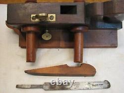 Antique Hynson & Gormly Rosewood Screw Arm Plow Plane Woodworking